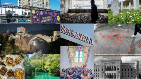 Collage di immagini della Bosnia-Erzegovina