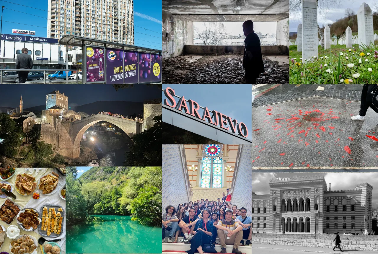 Collage di immagini della Bosnia-Erzegovina